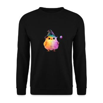 Magic Chick - Unisex Sweatshirt - black - Front - Alina (178cm) & Michal (187cm)