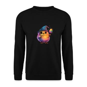 Magic Chick - Unisex Sweatshirt - black - Front - Alina (178cm) & Michal (187cm)