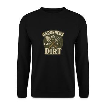 Cool Original Jardin Jardinier Design - Sweat-shirt Unisexe - noir - Devant - Alina (178cm) & Michal (187cm)