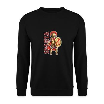 SPARTA T Shirt - Unisex Sweatshirt - black - Front - Alina (178cm) & Michal (187cm)