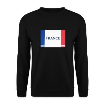 France - Sweat-shirt Unisexe - noir - Devant - Alina (178cm) & Michal (187cm)