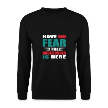 N’ayez crainte, le Bauzeichner est là Tenue - Sweat-shirt Unisexe - noir - Devant - Alina (178cm) & Michal (187cm)