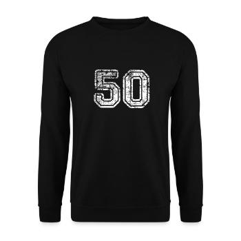 50 - Unisex Sweatshirt - black - Front - Alina (178cm) & Michal (187cm)