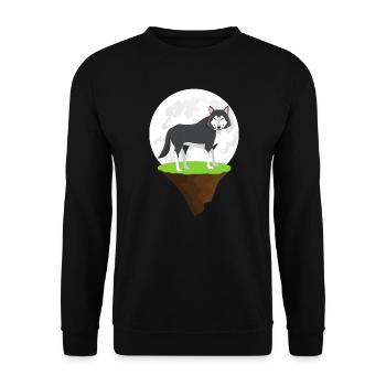 Wolf - Sweat-shirt Unisexe - noir - Devant - Alina (178cm) & Michal (187cm)