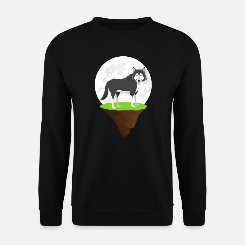 Wolf - Unisex Sweatshirt - black