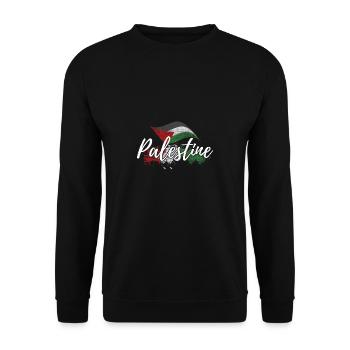 Liberté pour la Palestine cadeau Gaza Israël - Sweat-shirt Unisexe - noir - Devant - Alina (178cm) & Michal (187cm)