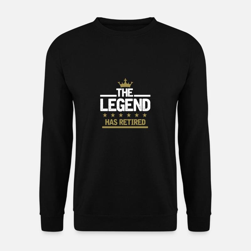 Eine Legende ist im Ruhestand Geschenk Idee - Unisex Pullover - Schwarz