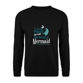 Les sirènes sont un vrai cadeau de sirènes - Sweat-shirt Unisexe - noir - Devant - Alina (178cm) & Michal (187cm)