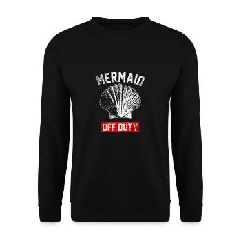 Sirène service homme eau océan cadeau - Sweat-shirt Unisexe - noir - Devant - Alina (178cm) & Michal (187cm)
