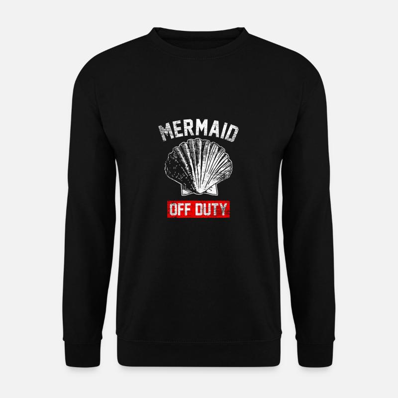 Meerjungfrau Dienst Mensch Wasser Ozean Geschenk - Unisex Pullover - Schwarz