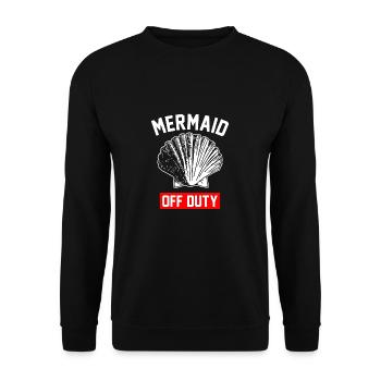 Sirène hors service cadeau eau océan - Sweat-shirt Unisexe - noir - Devant - Alina (178cm) & Michal (187cm)