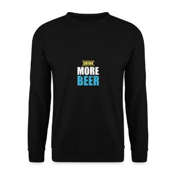 Beer motif gift drink party alcohol - Unisex Sweatshirt - black - Front - Alina (178cm) & Michal (187cm)