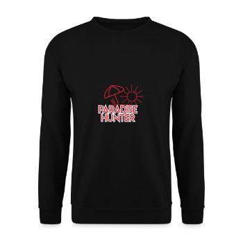 Paradis chasseur / cadeau / soleil / plage vacances - Sweat-shirt Unisexe - noir - Devant - Alina (178cm) & Michal (187cm)