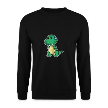 Dinosaure T-Rex petit cadeau Dino enfant animal - Sweat-shirt Unisexe - noir - Devant - Alina (178cm) & Michal (187cm)