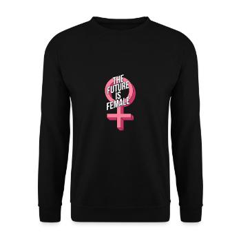 L'avenir sera la révolution féminine Feminist - Sweat-shirt Unisexe - noir - Devant - Alina (178cm) & Michal (187cm)