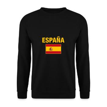 Espagne espagne espagne drapeau rouge jaune cadeau pays - Sweat-shirt Unisexe - noir - Devant - Alina (178cm) & Michal (187cm)