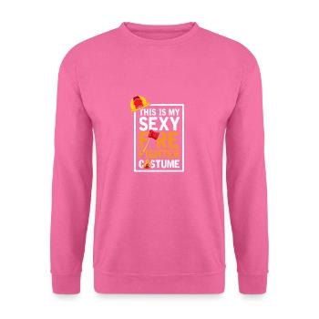 costume sexy Firemen équipement vendange - Sweat-shirt Unisexe - rose - Devant