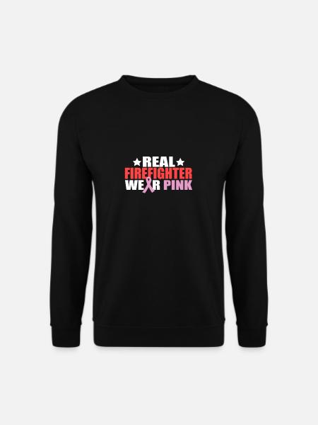 Feuerwehr Feuerwehrmann pink Geschenkidee rot - Unisex Pullover - Schwarz