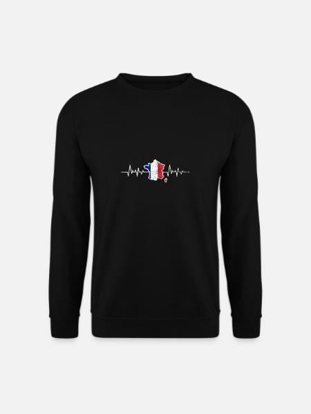 France - Sweat-shirt Unisexe - noir