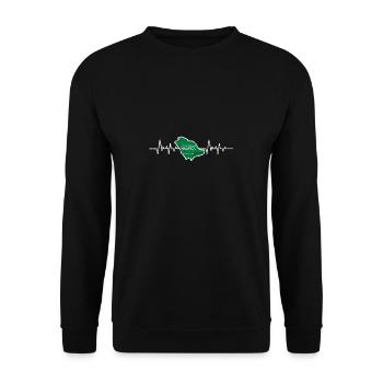 Saudi Arabia - Unisex Sweatshirt - black - Front - Alina (178cm) & Michal (187cm)