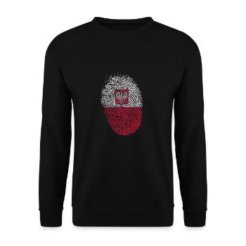 Pologne - Sweat-shirt Unisexe - noir - Devant - Alina (178cm) & Michal (187cm)