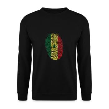 Senegal - Unisex Pullover - Schwarz - Vorne - Alina (178cm) & Michal (187cm)