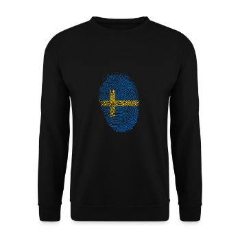 Suède - Sweat-shirt Unisexe - noir - Devant - Alina (178cm) & Michal (187cm)