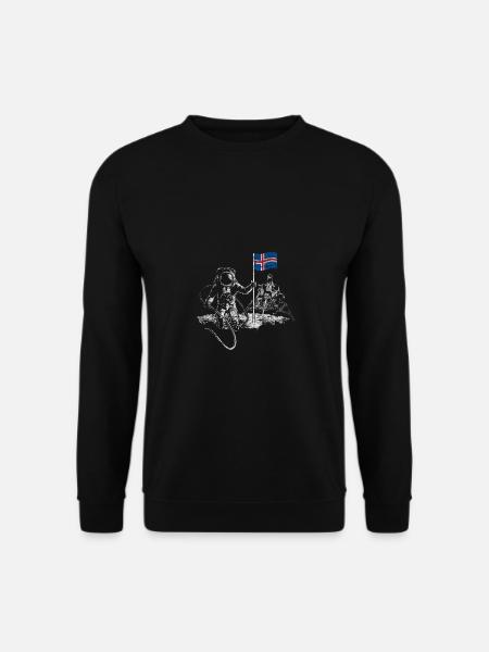 Moon Apollo Island - Unisex Pullover - Schwarz