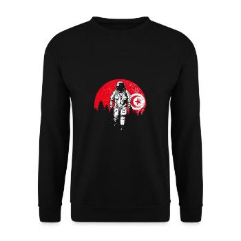 Tunisia - Unisex Sweatshirt - black - Front - Alina (178cm) & Michal (187cm)