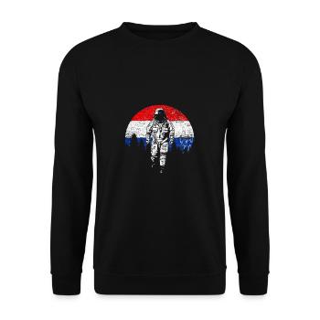 Netherlands - Unisex Sweatshirt - black - Front - Alina (178cm) & Michal (187cm)