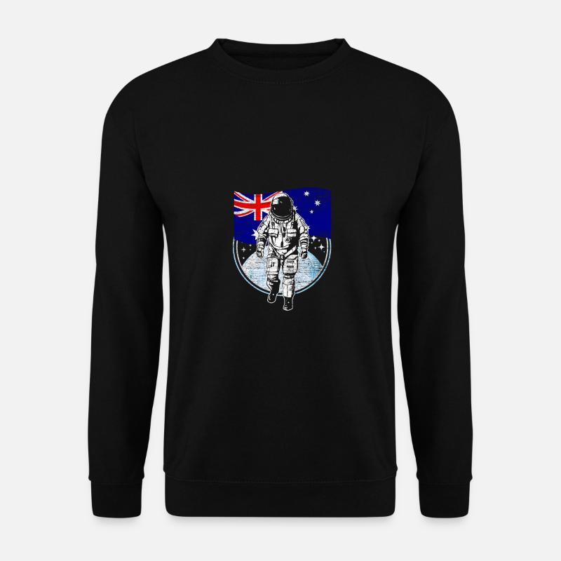Australien Flagge im Weltraum Astronaut Geschenk - Unisex Pullover - Schwarz