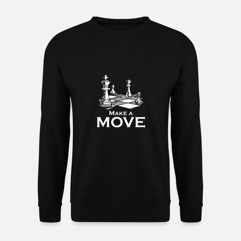 Pièces d'échecs cadeau stratégie de jeu coloré - Sweat-shirt Unisexe - noir