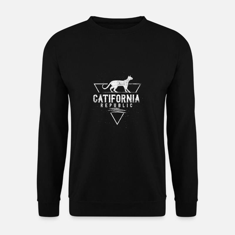 Katze Astronaut Liebhaber süß Geschenk Haustier - Unisex Pullover - Schwarz