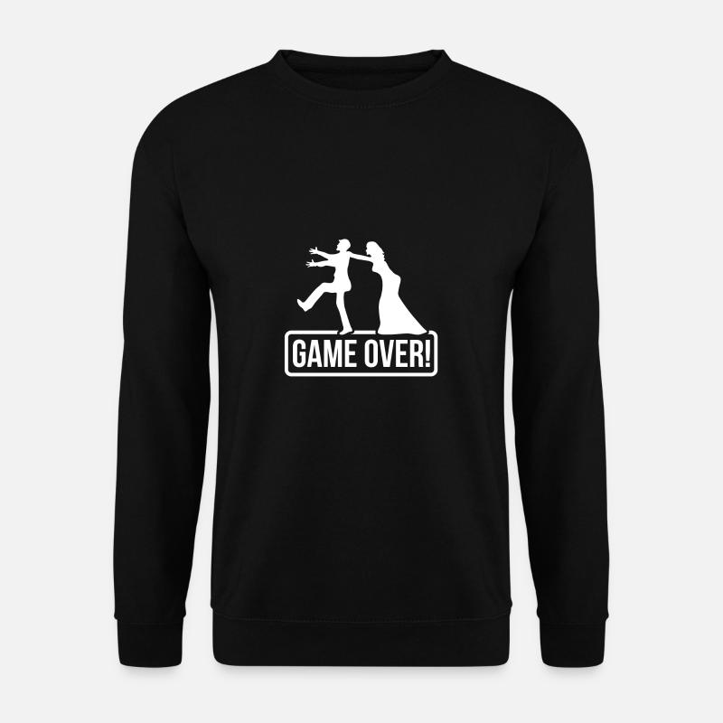 JGA Game over Braut Bräutigam - Unisex Pullover - Schwarz