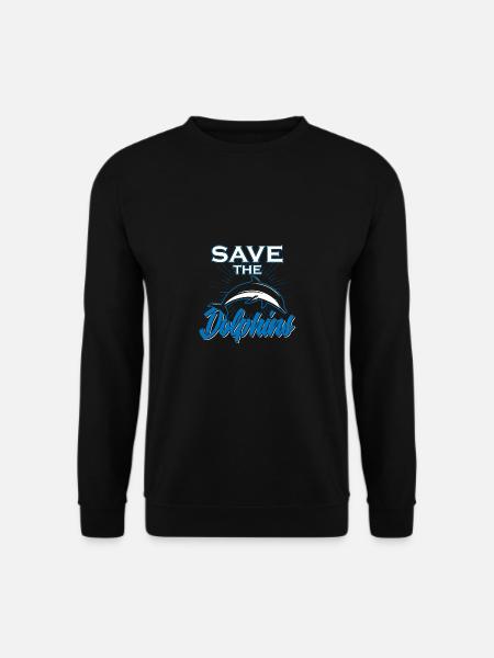 Rettet die Delphine Klimawandel Ozean Meer Tiere - Unisex Pullover - Schwarz