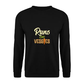 Assaut les légumes végétarien cadeau végétalien - Sweat-shirt Unisexe - noir - Devant - Alina (178cm) & Michal (187cm)