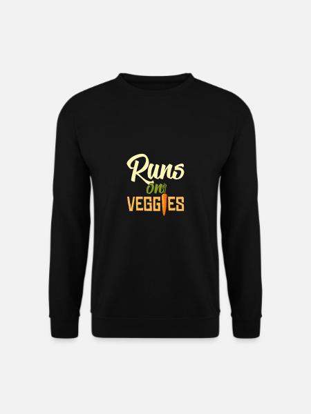 Sturm auf das Gemüse Vegetarier Veganer Geschenk - Unisex Pullover - Schwarz