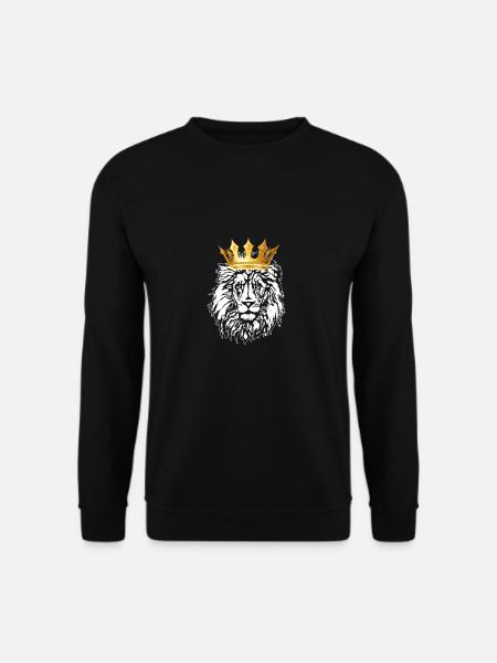 The king of animals lion - Unisex Sweatshirt - black