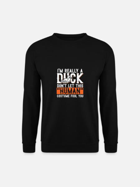 Ente Karneval Kostüm Halloween Geschenk - Unisex Pullover - Schwarz