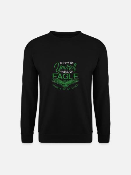 aigle vintage oiseau liberté tête d’aigle cadeau - Sweat-shirt Unisexe - noir