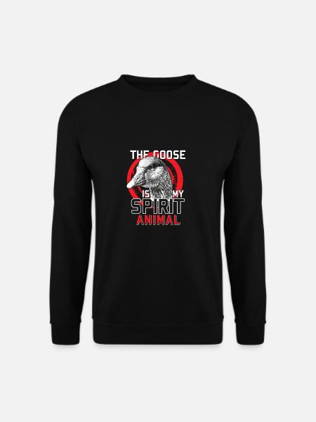 Gans spirituell Tier Geschenk Dorf Bauernhof - Unisex Pullover - Schwarz
