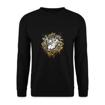 Souris test sur les animaux protection des animaux nature protection rat - Sweat-shirt Unisexe - noir - Devant - Alina (178cm) & Michal (187cm)