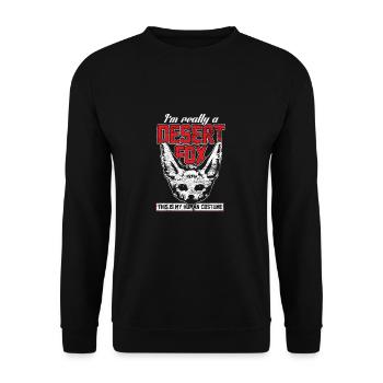 Desert Fox Dog Desert Fox Africa Animal Gift - Unisex Sweatshirt - black - Front - Alina (178cm) & Michal (187cm)