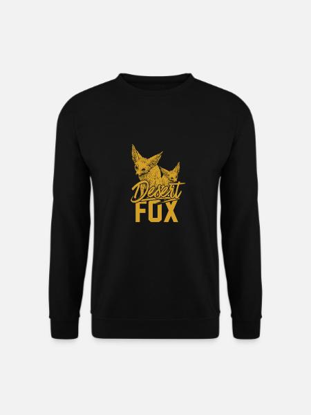 Wüstenfuchs Hund Wüste Fuchs Afrika Tier Geschenk - Unisex Pullover - Schwarz