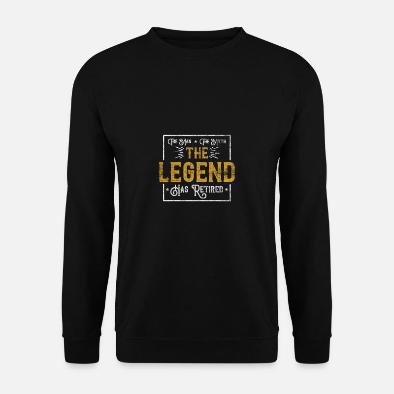 Die Legende ist Rentner Ruhestand Geschenk Idee - Unisex Pullover - Schwarz