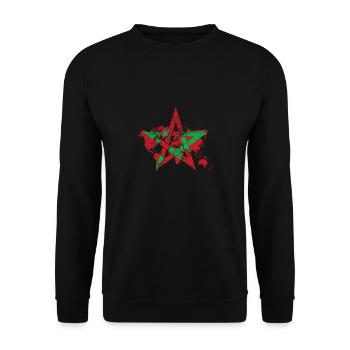 Morocco - Unisex Sweatshirt - black - Front - Alina (178cm) & Michal (187cm)