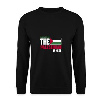 Palestine - Sweat-shirt Unisexe - noir - Devant - Alina (178cm) & Michal (187cm)