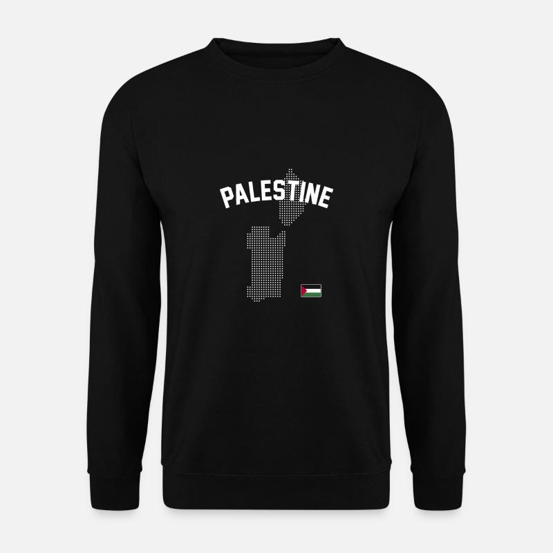Palestine map - Unisex Sweatshirt - black
