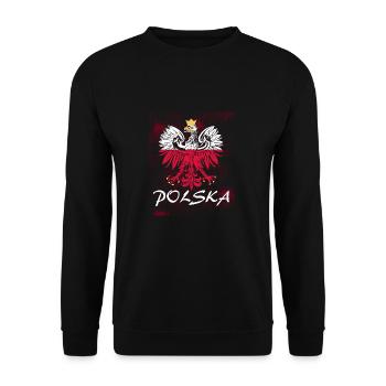 Polen - Unisex Pullover - Schwarz - Vorne - Alina (178cm) & Michal (187cm)