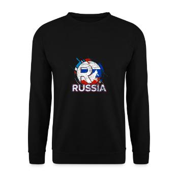 Russia - Unisex Sweatshirt - black - Front - Alina (178cm) & Michal (187cm)
